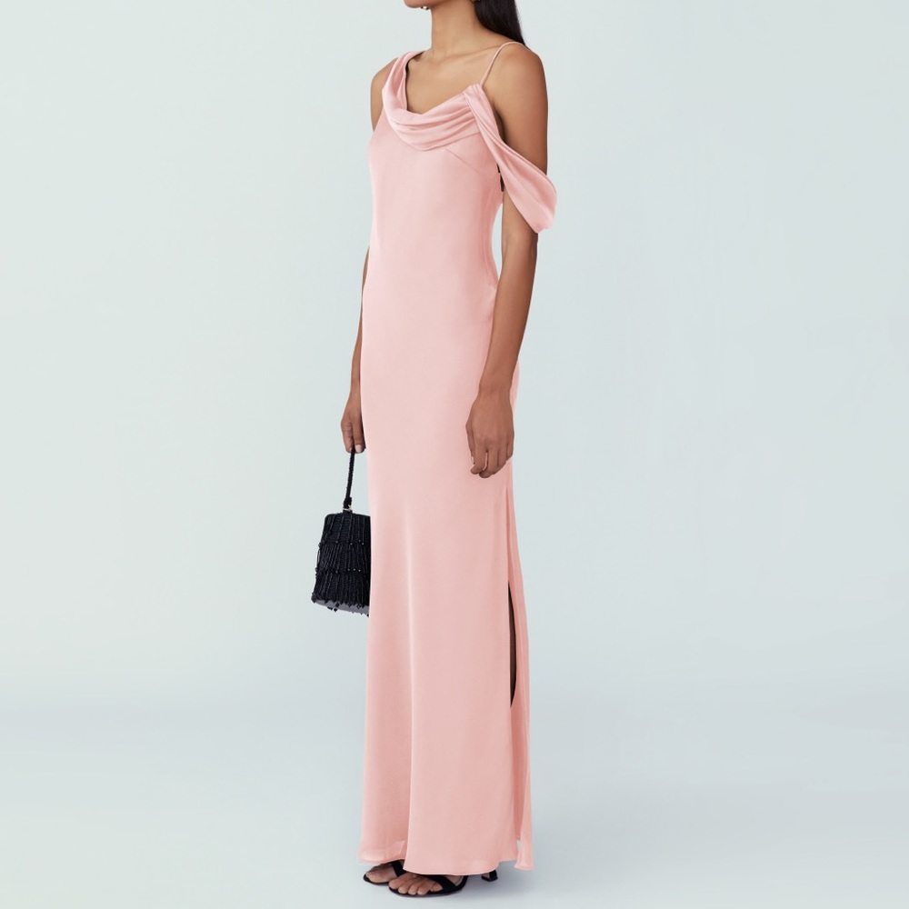 FAME & PARTNERS Francois light pink silk dress